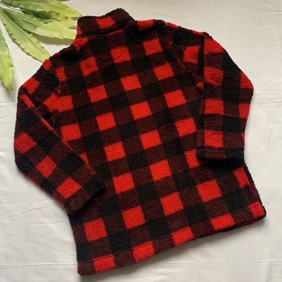 ⭐️nwt Les Umes Sherpa Fuzzy Fleece Collar Sweatshirt⭐️ - Picture 10 of 10